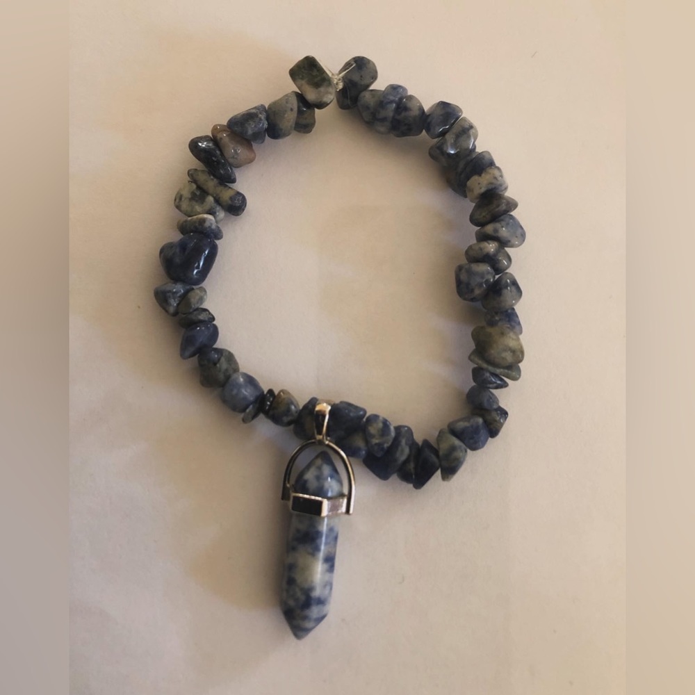 Homemade Lapis Lazuli Bracelet